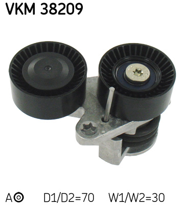 Tendicinghia, Cinghia Poly-V - VKM 38209 SKF